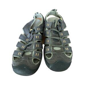 Croft & Barrow Mens Hiking Sandals Sz 8 Gray Outdoorsy Summer Athleisure Casual